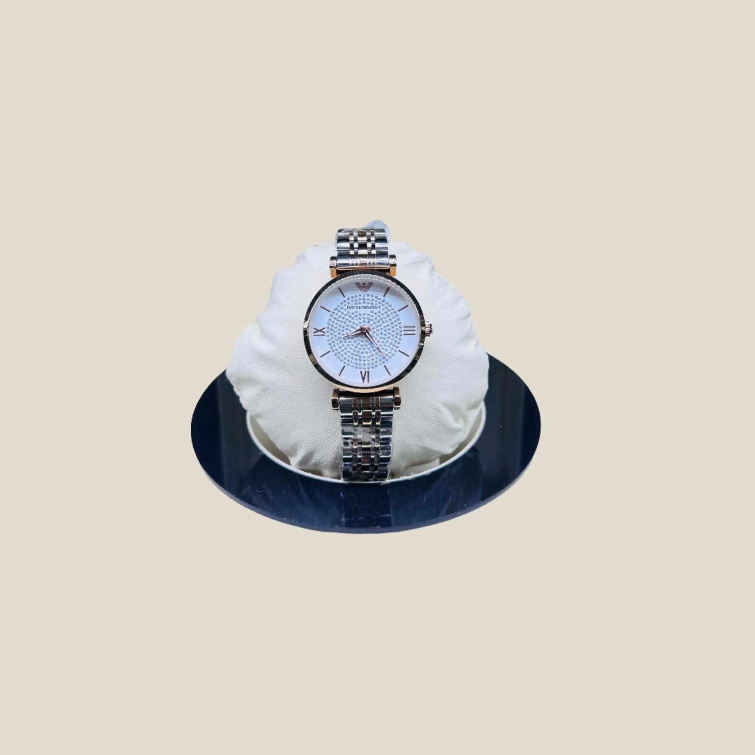 Women ARMANI Metalic Gold Color Watch - Biasworlds