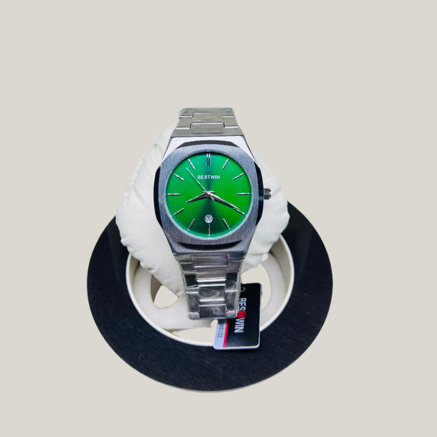 Silver Watch with Green Dial - Biasworlds