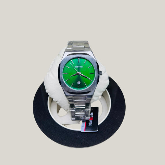 Silver Watch with Green Dial - Biasworlds