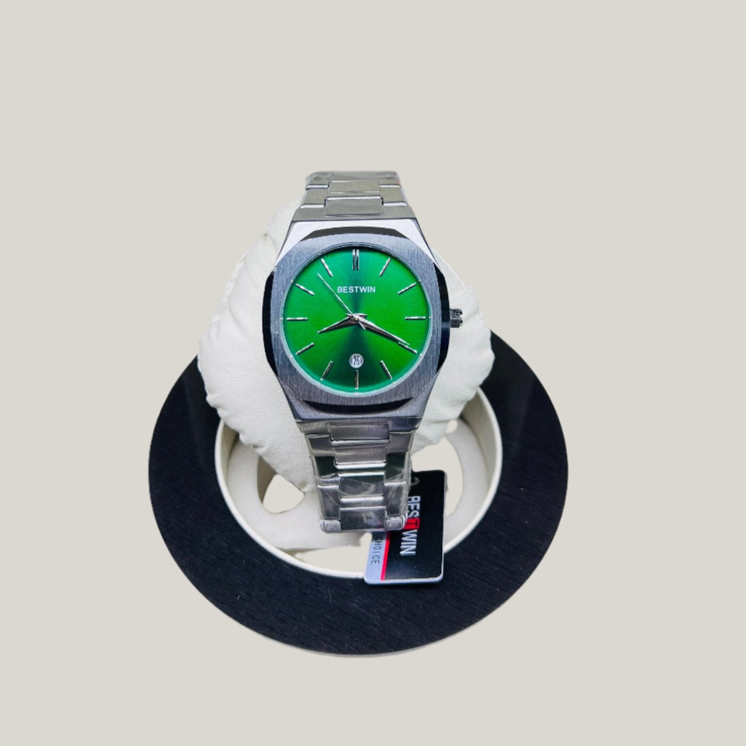 Silver Watch with Green Dial - Biasworlds