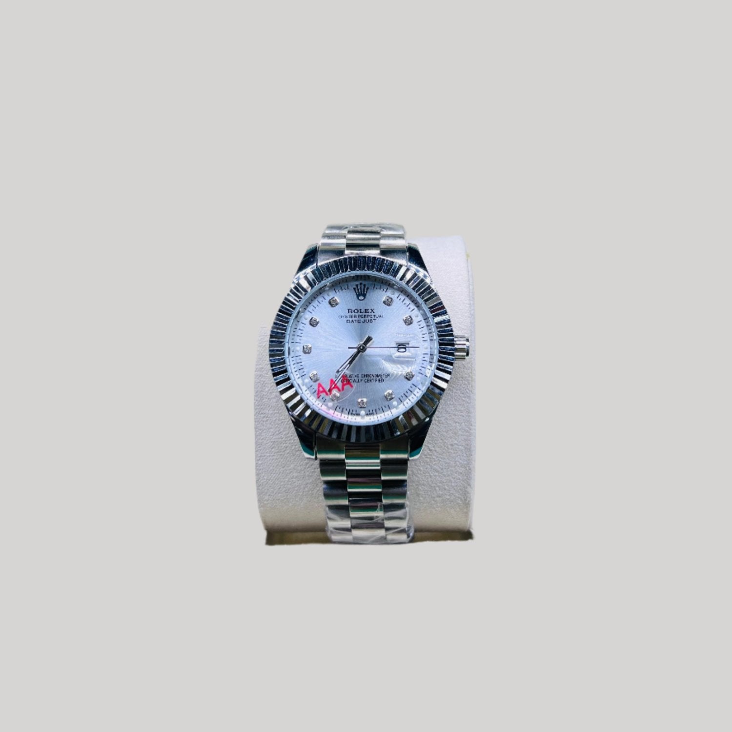 Men Rolax Silver with Sky Blue Dial - Biasworlds