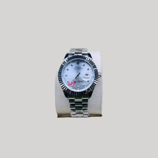 Men Rolax Silver with Sky Blue Dial - Biasworlds