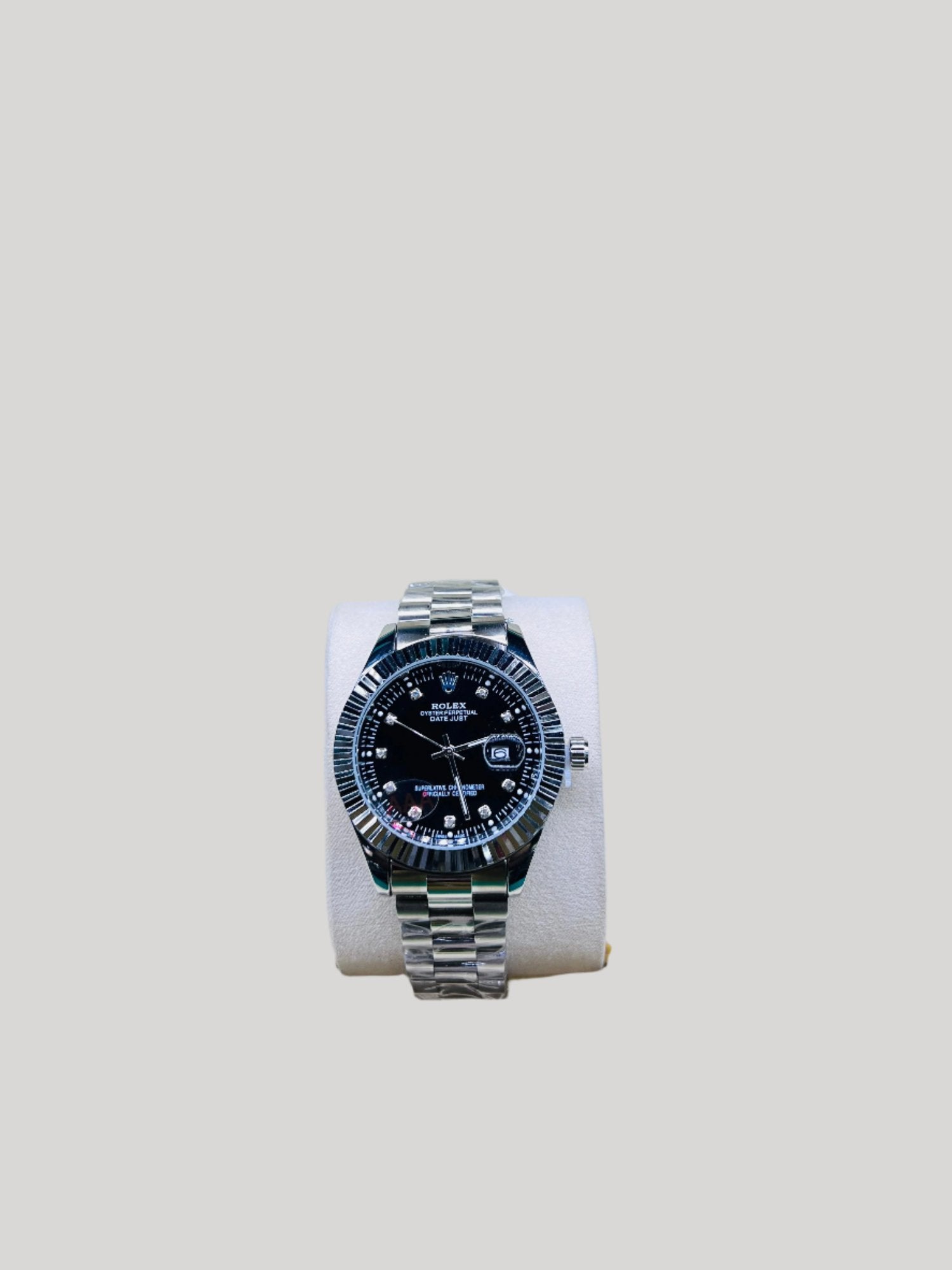 Men Rolax Silver with Black Dial - Biasworlds